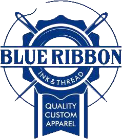 Light Blue Ribbon Banner Embroidery Design